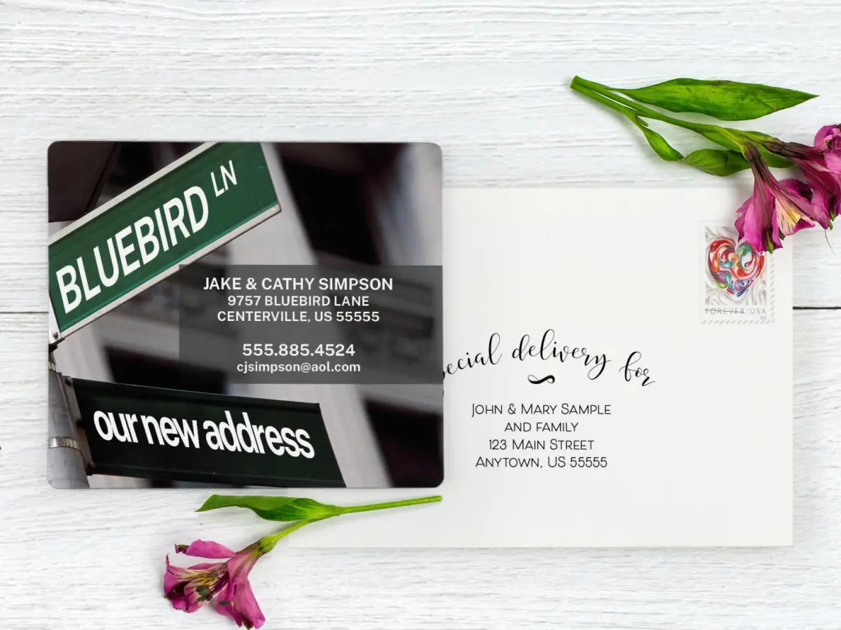 Save the Date Magnet with Optional Guest Addressing Service