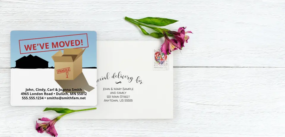 Save the Date Magnet with Optional Guest Addressing Service