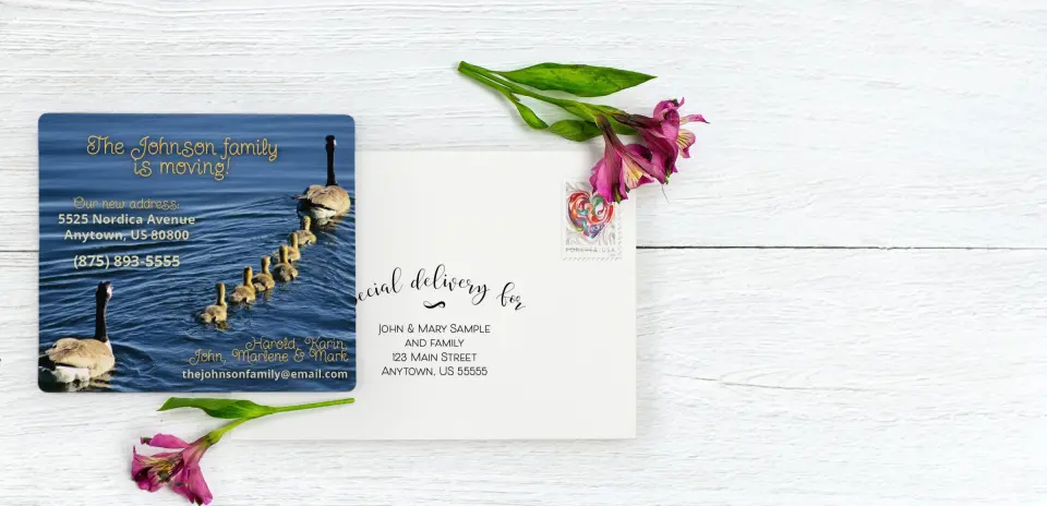 Save the Date Magnet with Optional Guest Addressing Service