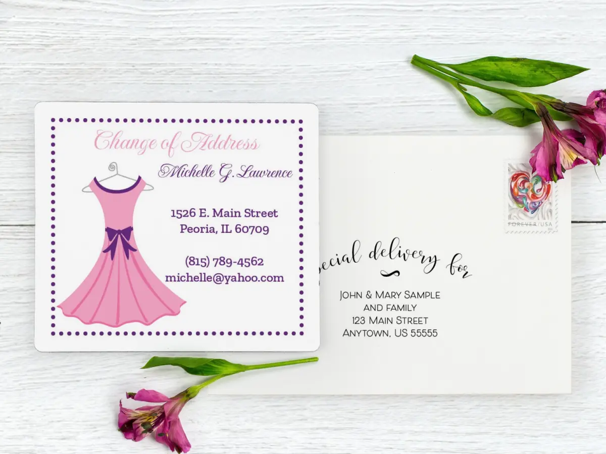 Save the Date Magnet with Optional Guest Addressing Service