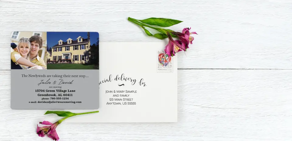 Save the Date Magnet with Optional Guest Addressing Service