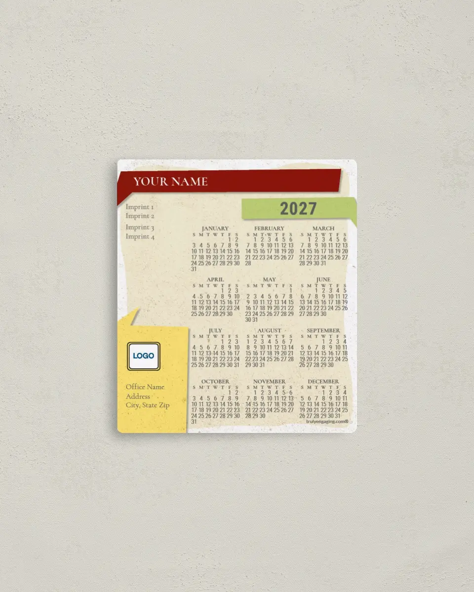This is a 3½" x 4" Full Magnet Calendar called Dialog With Me printed in full color with a Standard Gloss finish