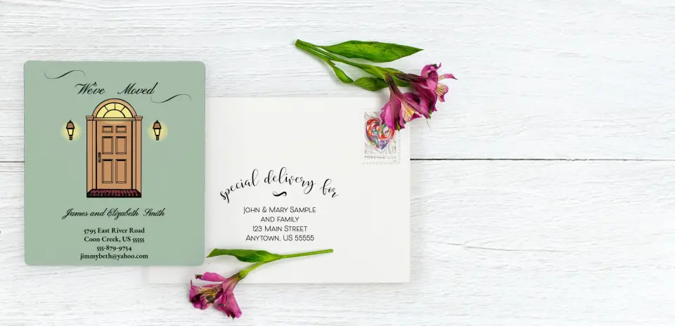Save the Date Magnet with Optional Guest Addressing Service