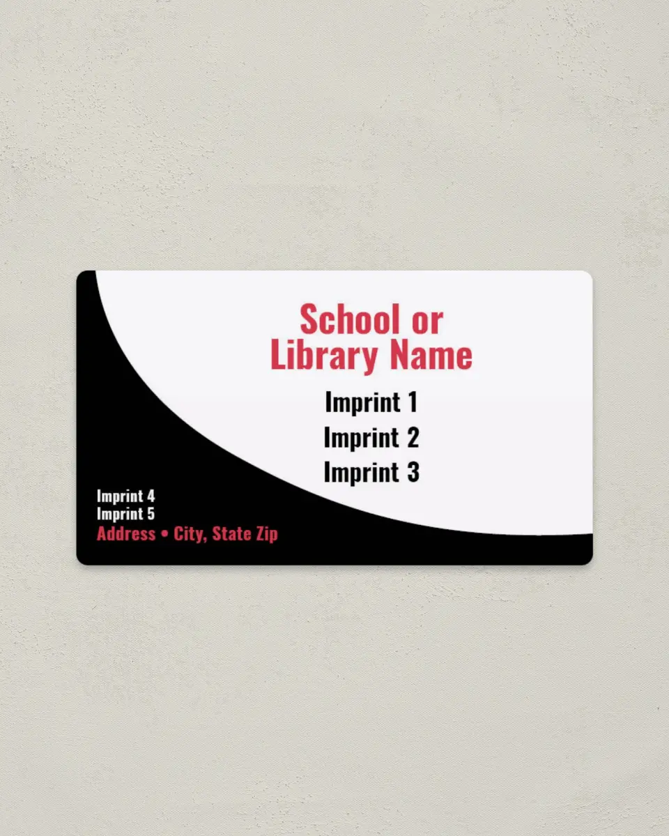 This is a 2" x 3½" School Contact Magnet called Swish in Bottom Left Corner printed in full color