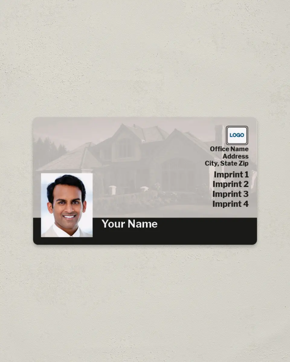 This is a 2" x 3½" Magnetic Business Card called House printed in full color with a Standard Gloss finish