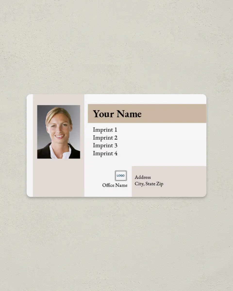 This is a 2" x 3½" Magnetic Business Card called Simple Color printed in full color with a Standard Gloss finish