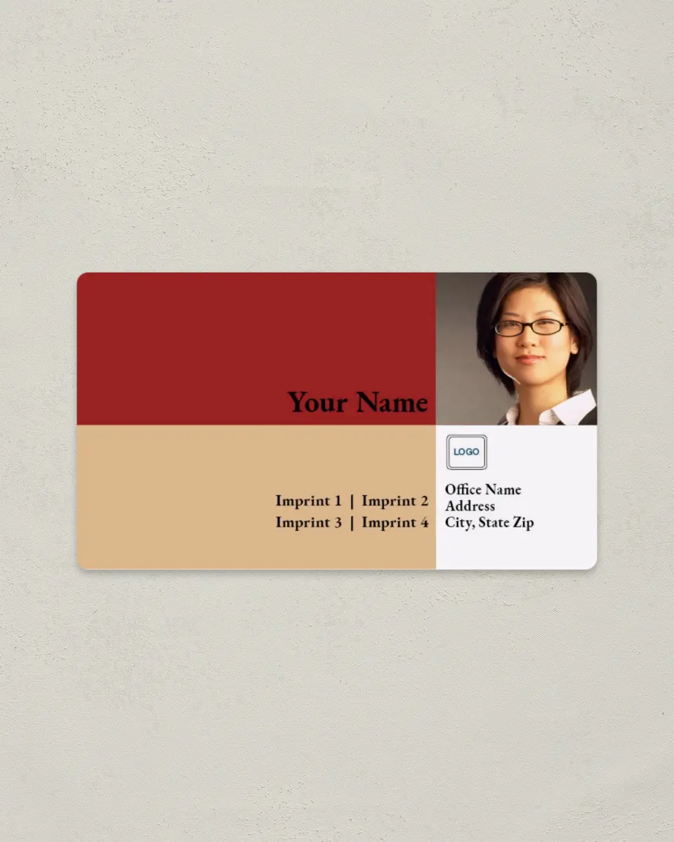 This is a 2" x 3½" Magnetic Business Card called Simple printed in full color with a Standard Gloss finish