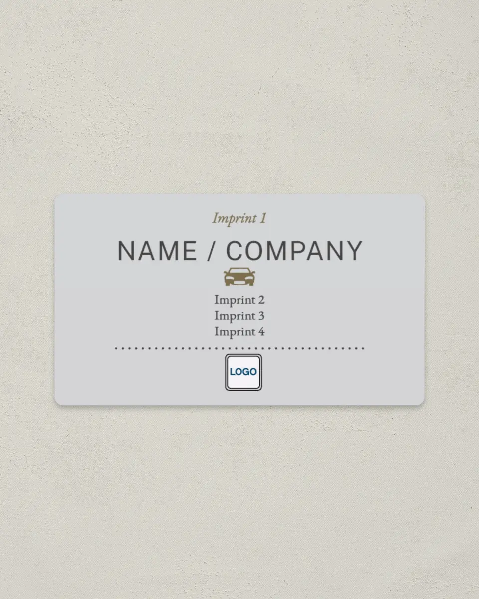 This is a 2" x 3½" Magnetic Business Card called Auto Repair printed in full color with a Standard Gloss finish