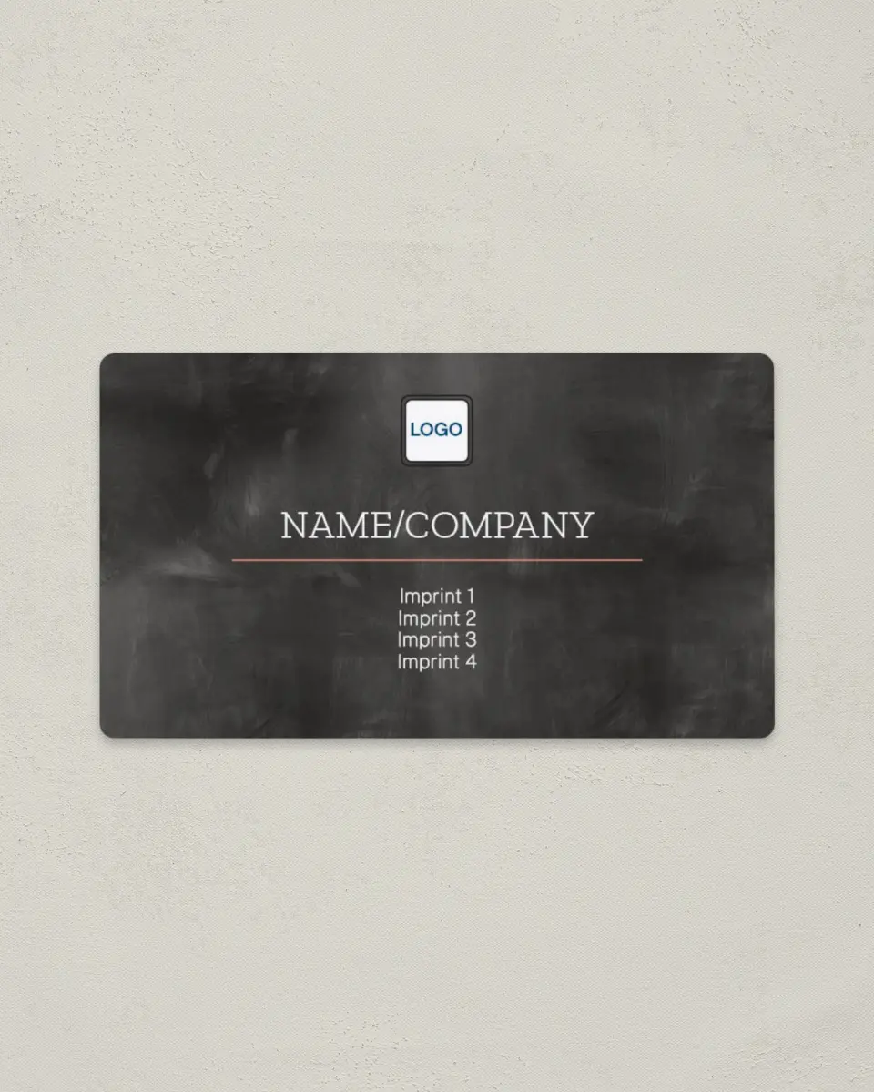 This is a 2" x 3½" Magnetic Business Card called Chalkboard Learning printed in full color with a Standard Gloss finish
