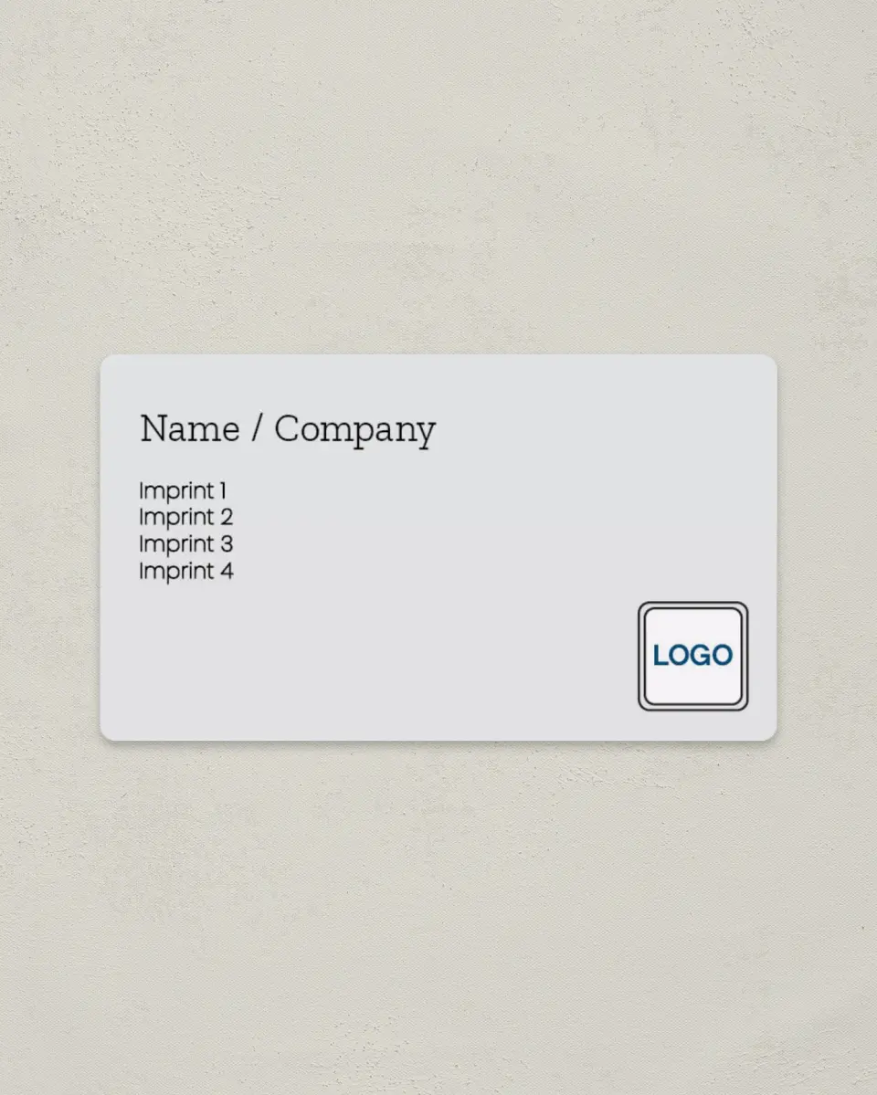This is a 2" x 3½" Magnetic Business Card called Professional Care printed in full color with a Standard Gloss finish