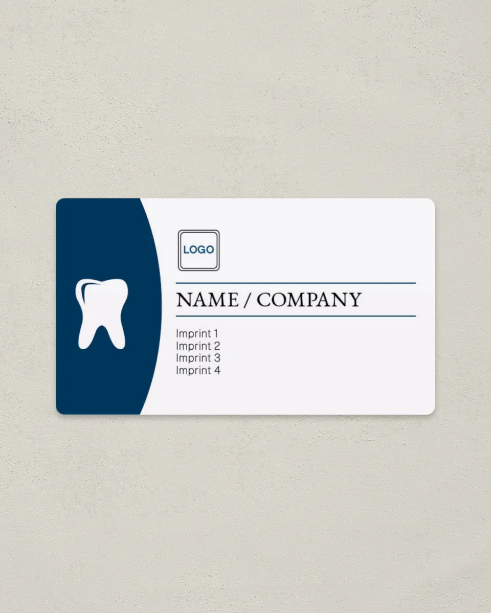 This is a 2" x 3½" Magnetic Business Card called Family Dental printed in full color with a Standard Gloss finish