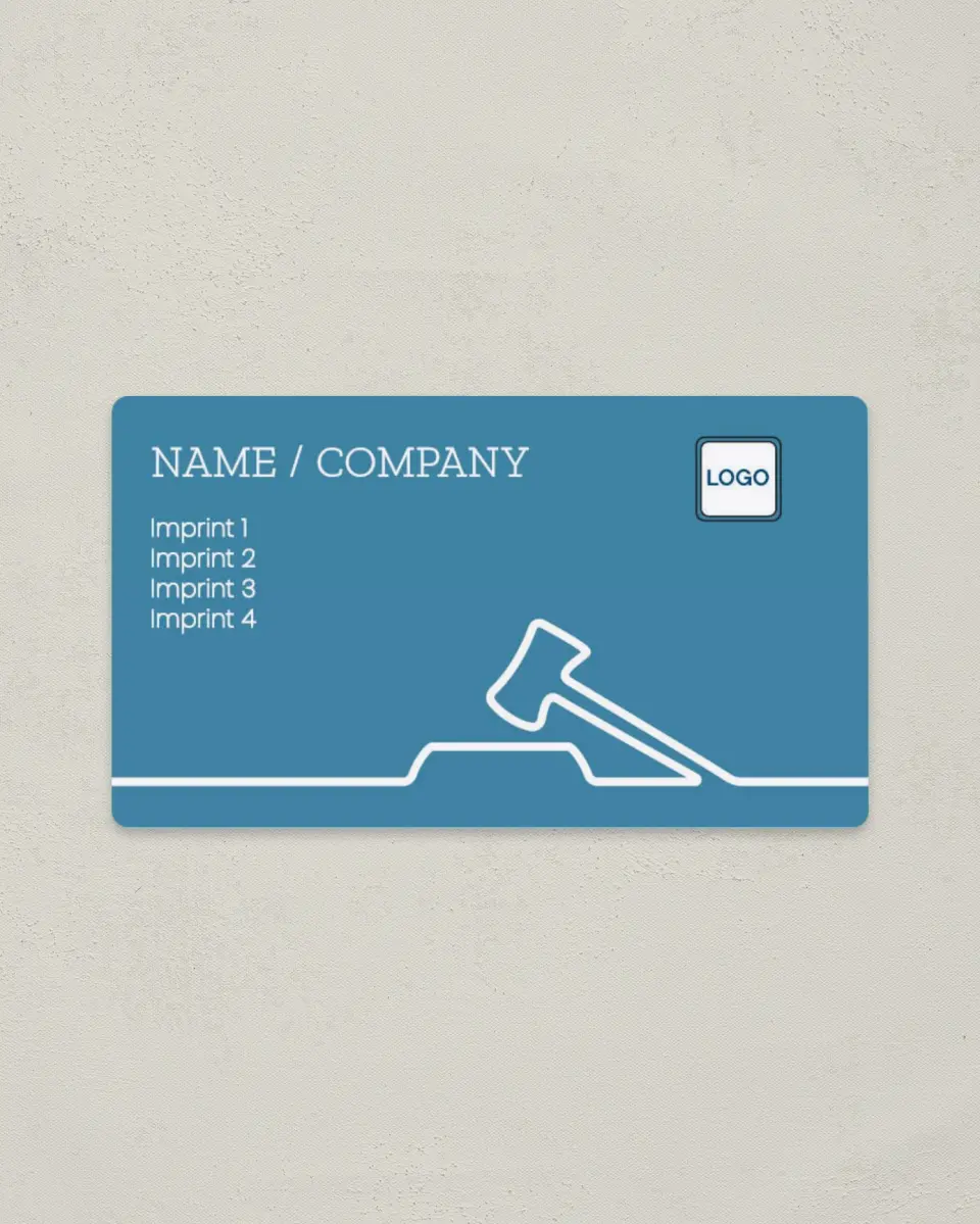 This is a 2" x 3½" Magnetic Business Card called Public Attorney printed in full color with a Standard Gloss finish