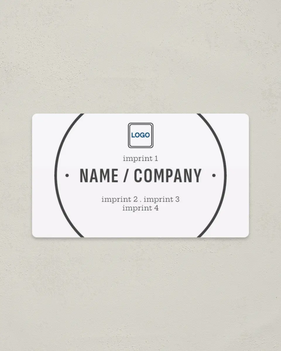 This is a 2" x 3½" Magnetic Business Card called Professional Marketing printed in full color with a Standard Gloss finish