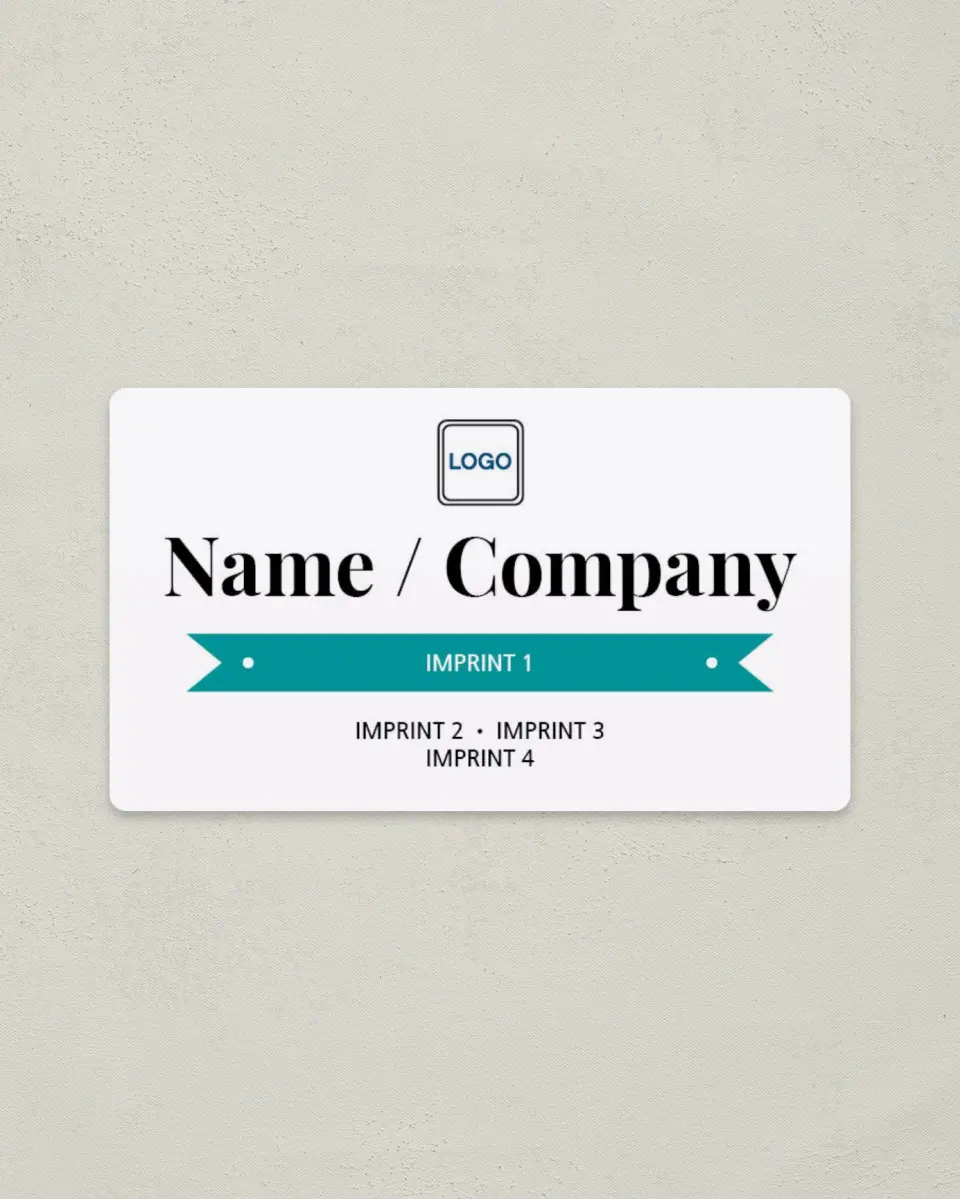 This is a 2" x 3½" Magnetic Business Card called Banner Network printed in full color with a Standard Gloss finish