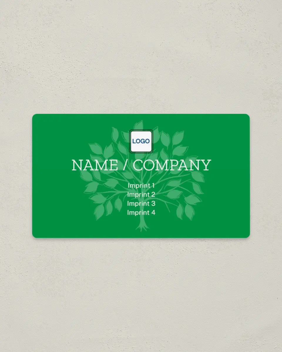 This is a 2" x 3½" Magnetic Business Card called Showcasing Expertise printed in full color with a Standard Gloss finish