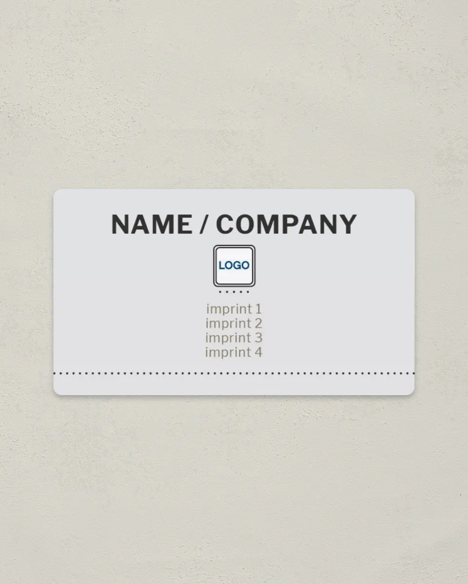 This is a 2" x 3½" Magnetic Business Card called Capital Business printed in full color with a Standard Gloss finish