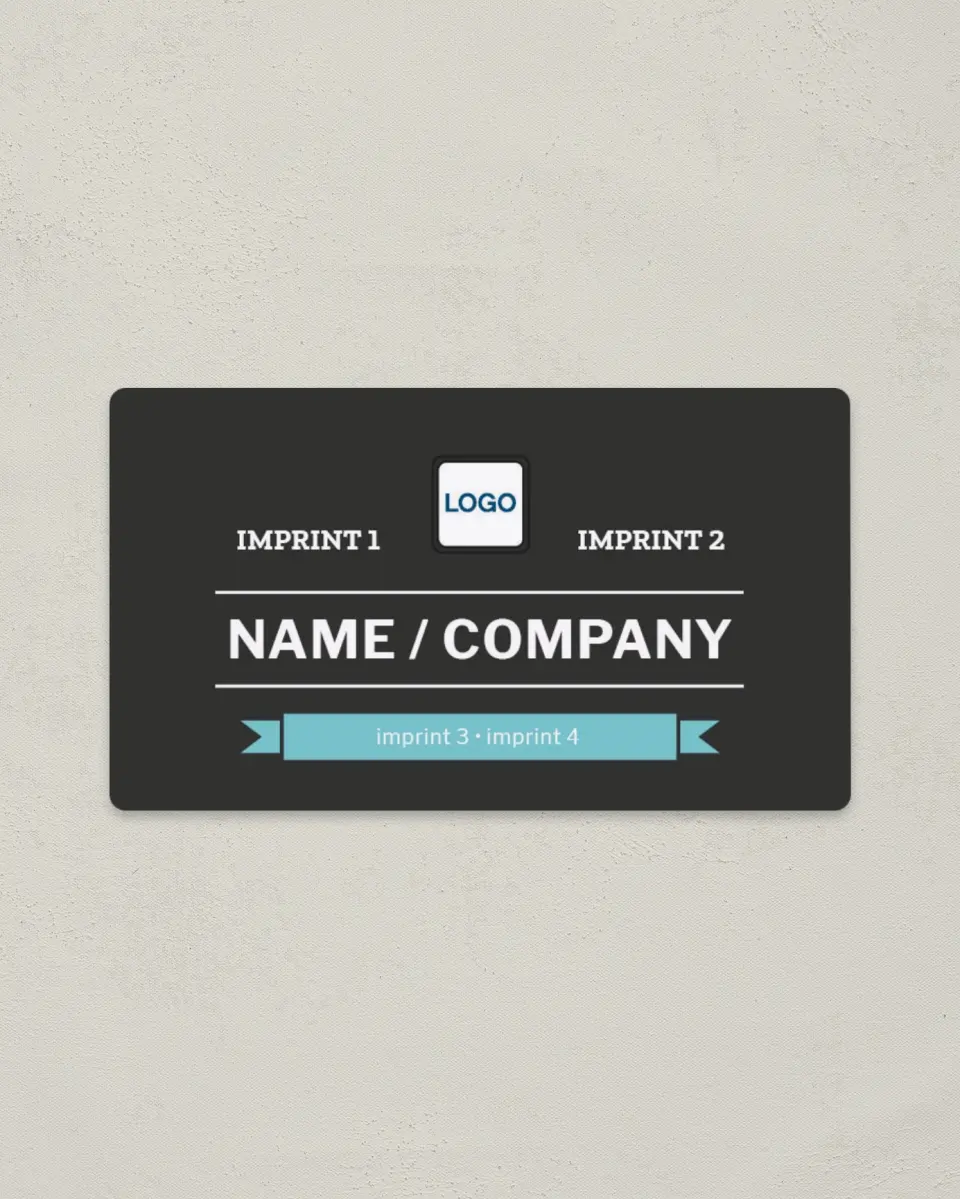 This is a 2" x 3½" Magnetic Business Card called Central Business printed in full color with a Standard Gloss finish