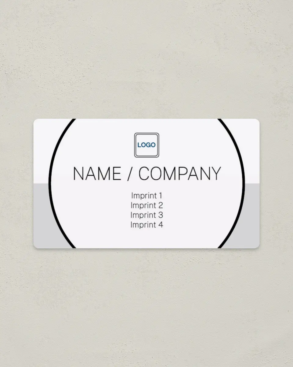 This is a 2" x 3½" Magnetic Business Card called Enterprise Manufacturing printed in full color with a Standard Gloss finish