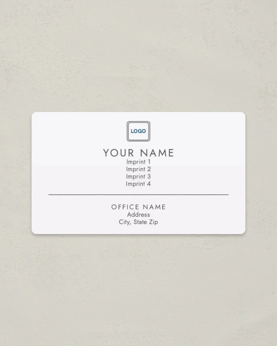 This is a 2" x 3½" Magnetic Business Card called Top Value printed in full color with a Standard Gloss finish