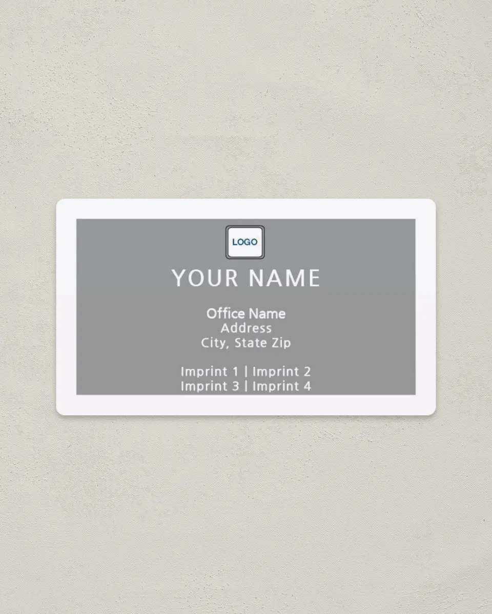 This is a 2" x 3½" Magnetic Business Card called Relocaton Professional printed in full color with a Standard Gloss finish