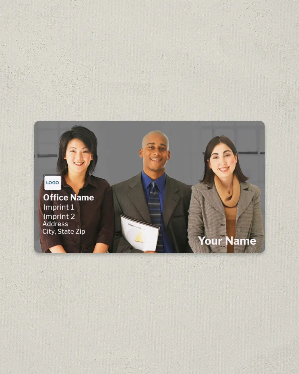 This is a 2" x 3½" Magnetic Business Card called Full Bleed Photo Horizontal printed in full color with a Standard Gloss finish