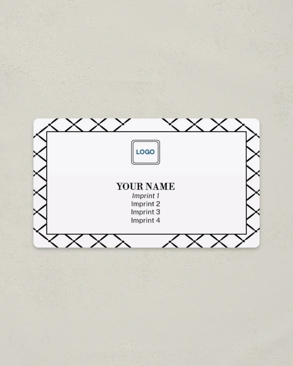 This is a 2" x 3½" Magnetic Business Card called Focus Frame printed in full color with a Standard Gloss finish