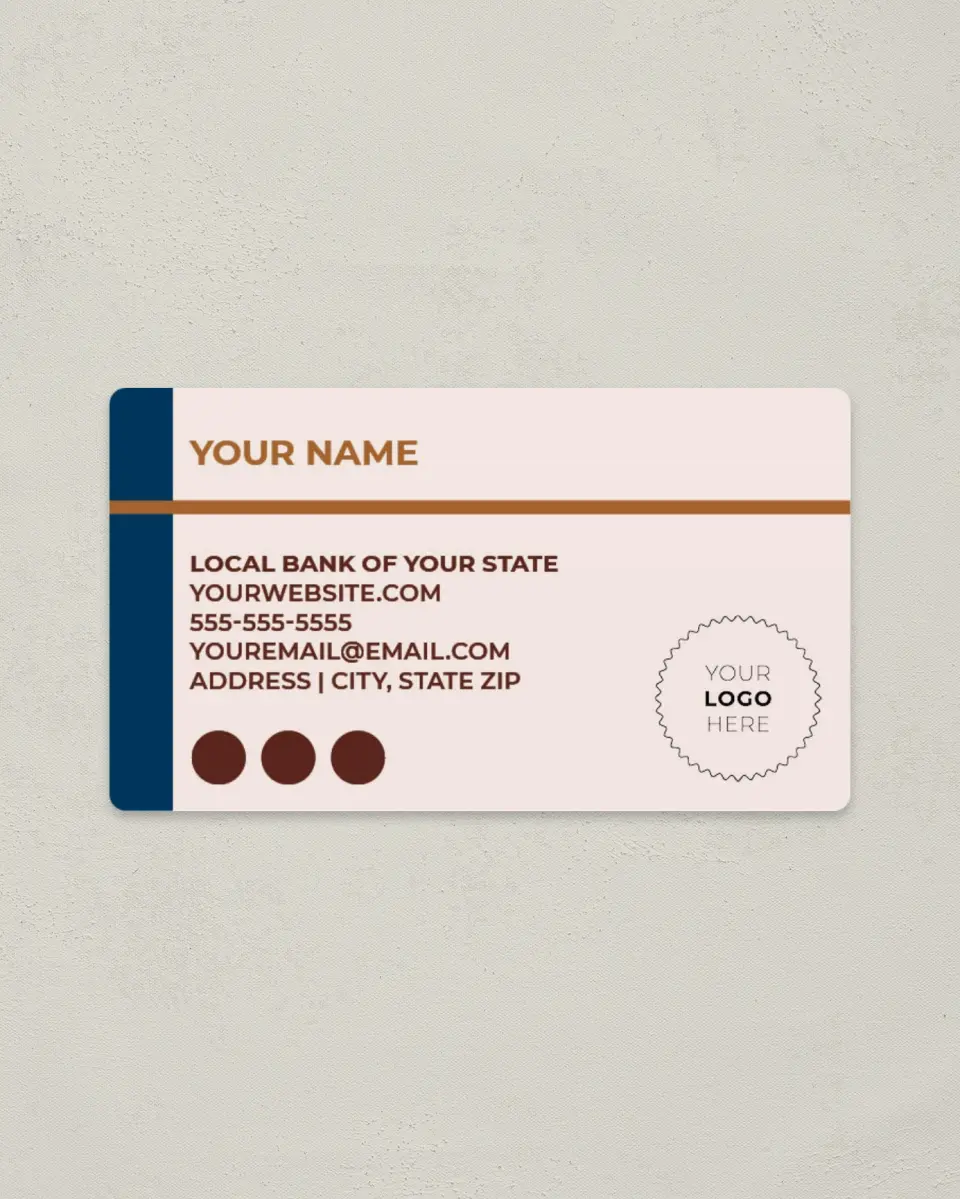 This is a 2" x 3½" Magnetic Business Card called Cultivating Growth printed in full color with Silver foil and a Soft Touch finish