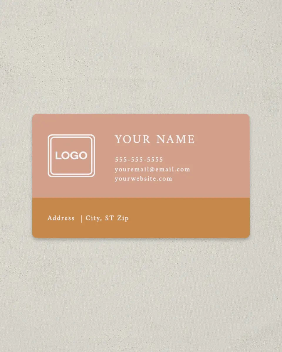 This is a 2" x 3½" Magnetic Business Card called Modern Balance printed in full color with a Standard Gloss finish
