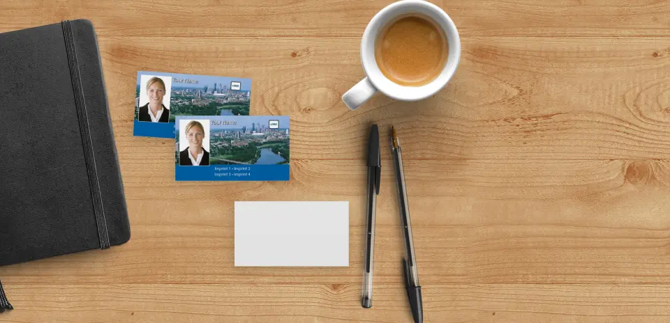 Paper Business Card Back View