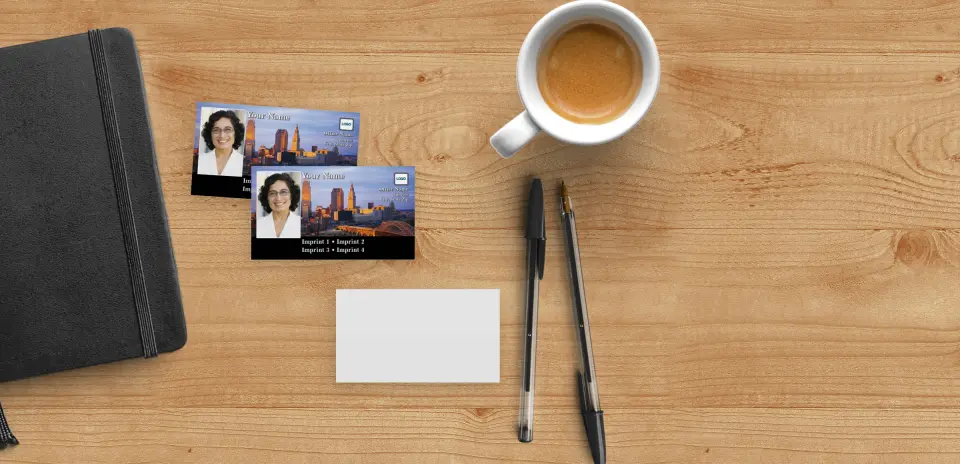 Paper Business Card Back View