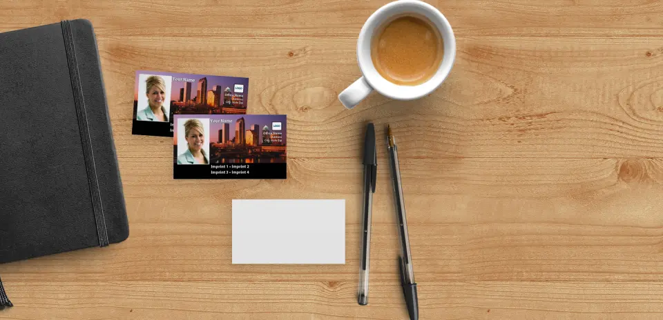 Paper Business Card Back View