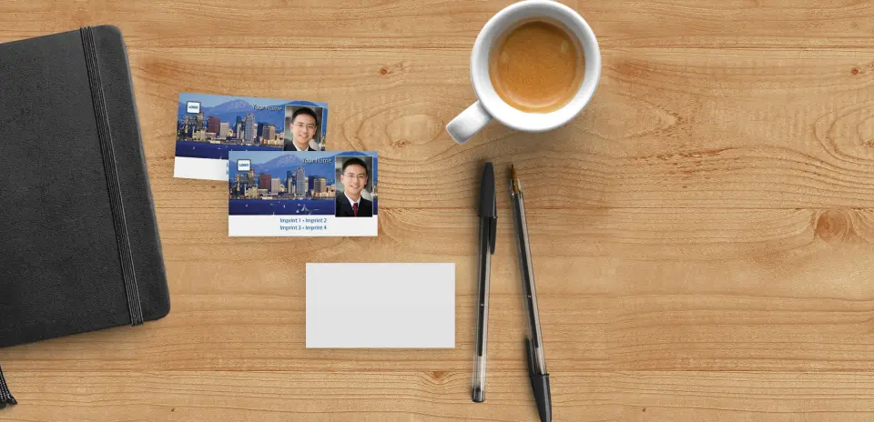 Paper Business Card Back View