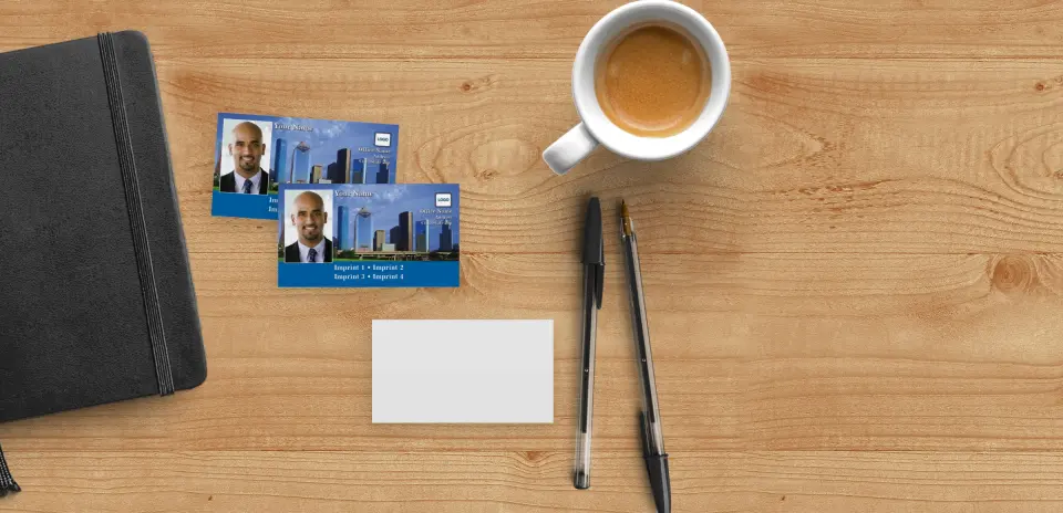 Paper Business Card Back View