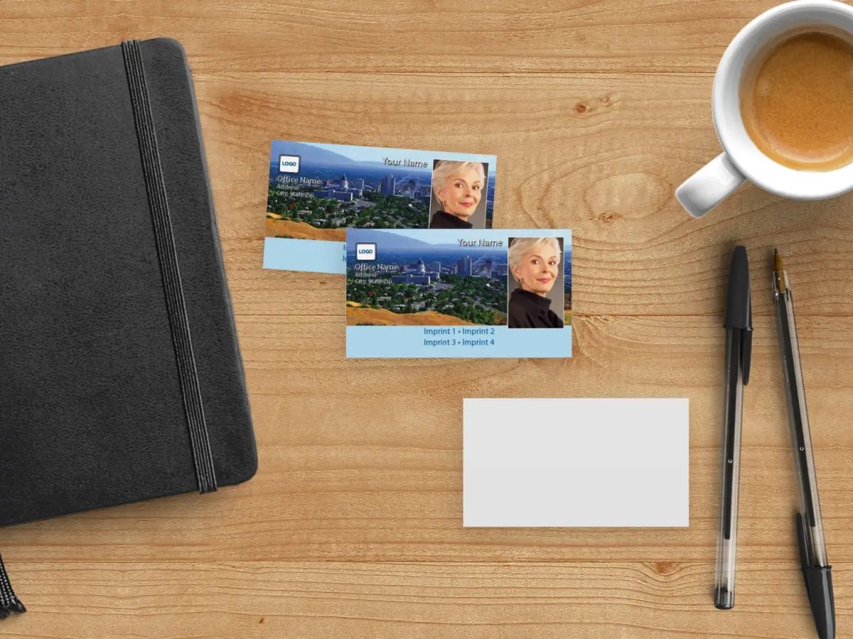 Paper Business Card Back View