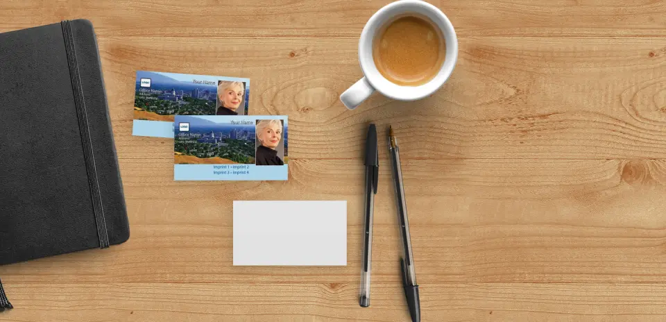 Paper Business Card Back View