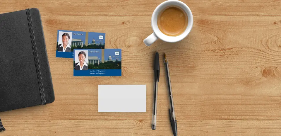 Paper Business Card Back View