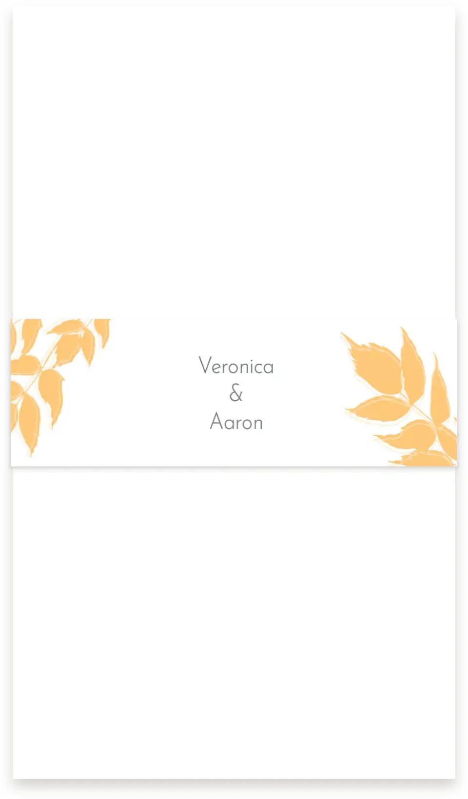 This is a 1½" x 12" Vellum Band called Autumn Stamp printed in full color
