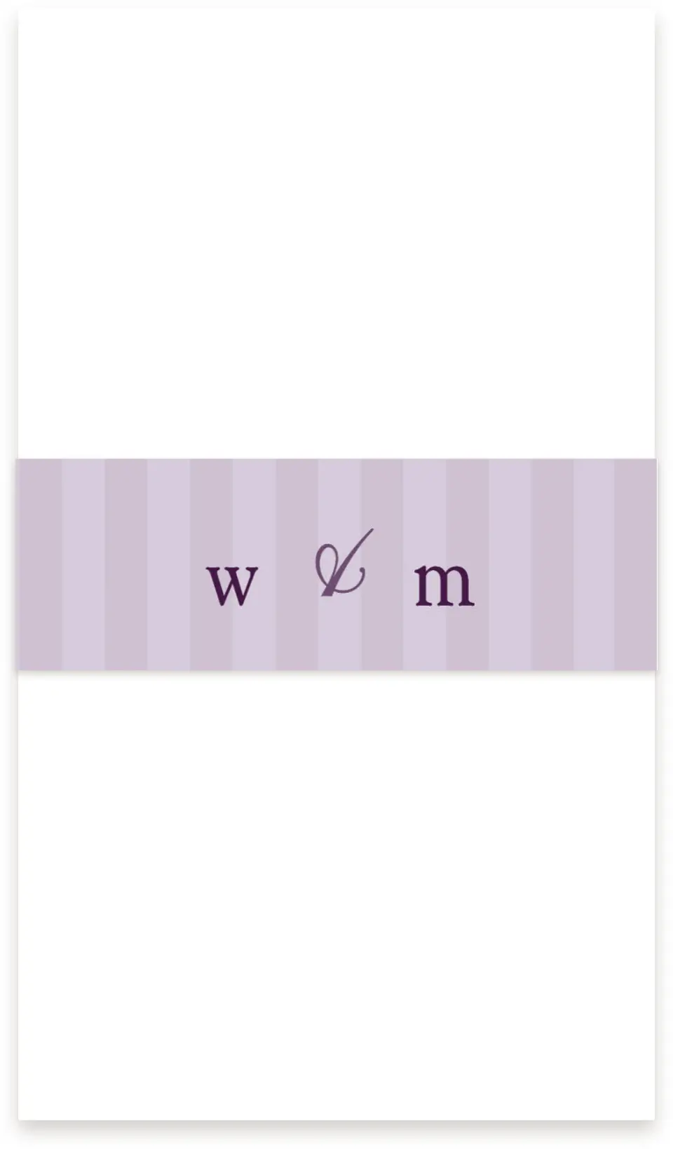 This is a 1½" x 12" Vellum Band called Lovely Lavender printed in full color