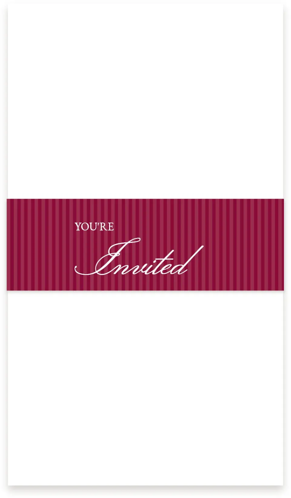 This is a 1½" x 12" Vellum Band called Forever Yours printed in full color
