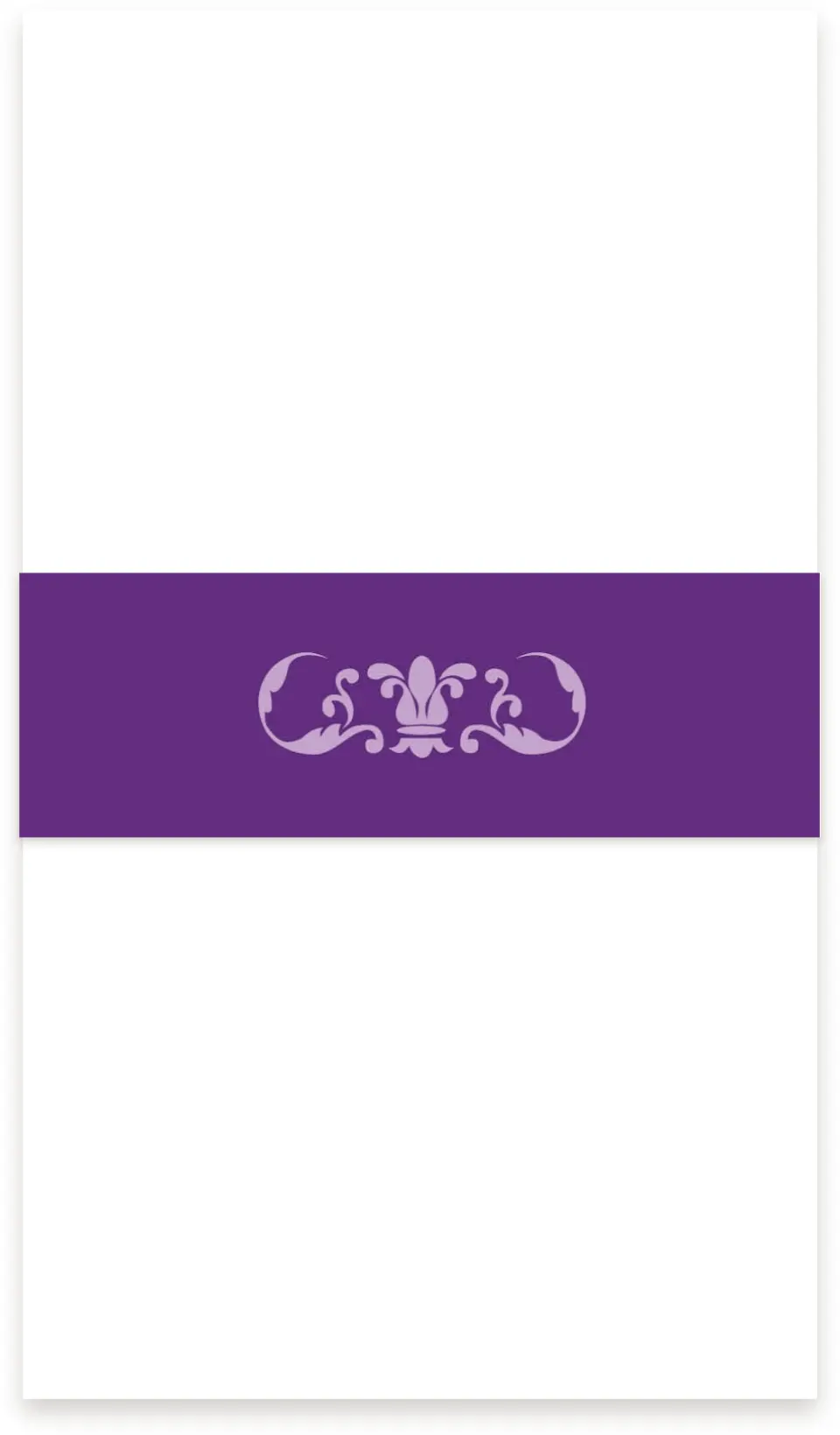 This is a 1½" x 12" Vellum Band called Simple Tradition printed in full color