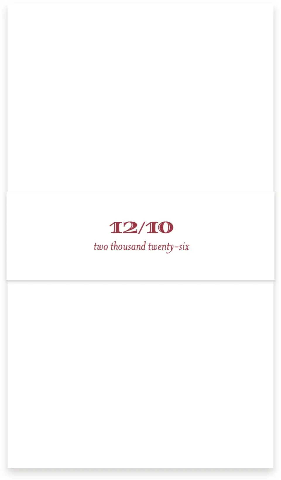 This is a 1½" x 12" Vellum Band called Evergreen Christmas printed in full color