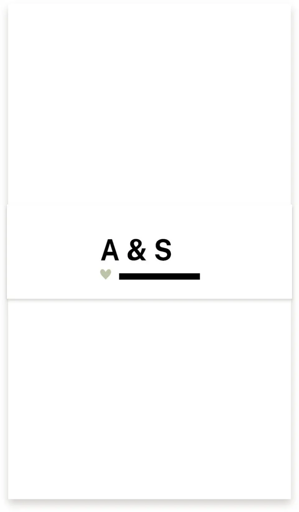 This is a 1½" x 12" Vellum Band called Modern Typography printed in full color