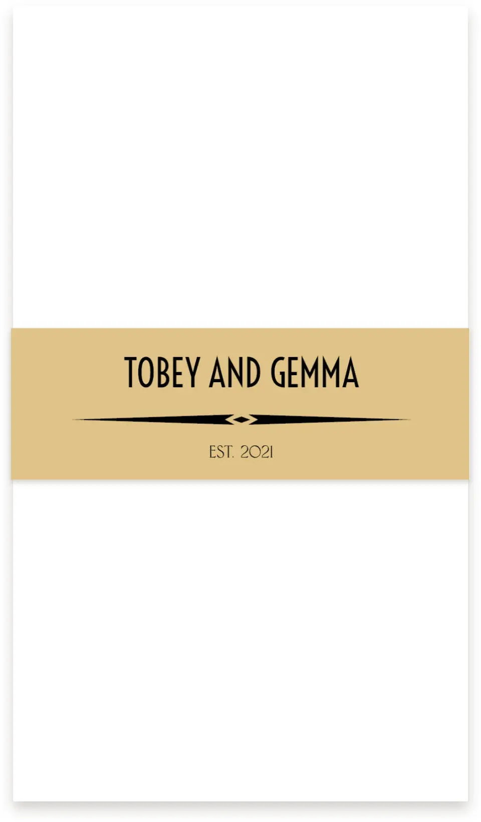 This is a 1½" x 12" Vellum Band called Deco Glam printed in full color
