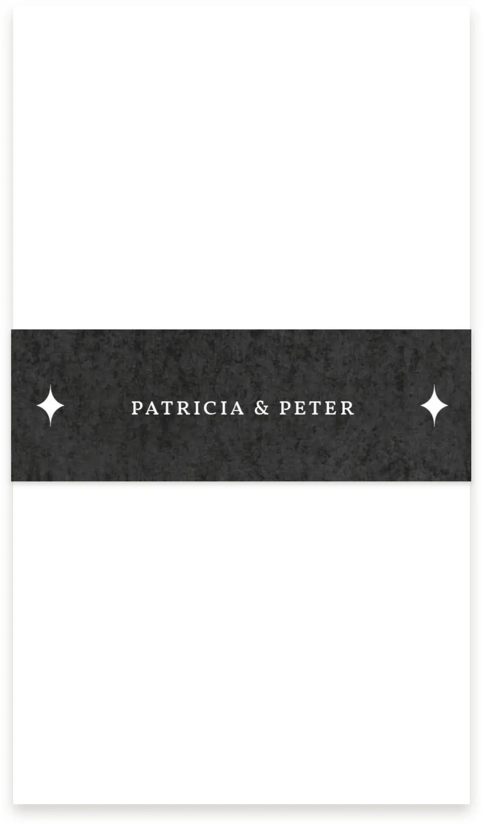 This is a 1½" x 12" Vellum Band called Vegas Luxe printed in full color