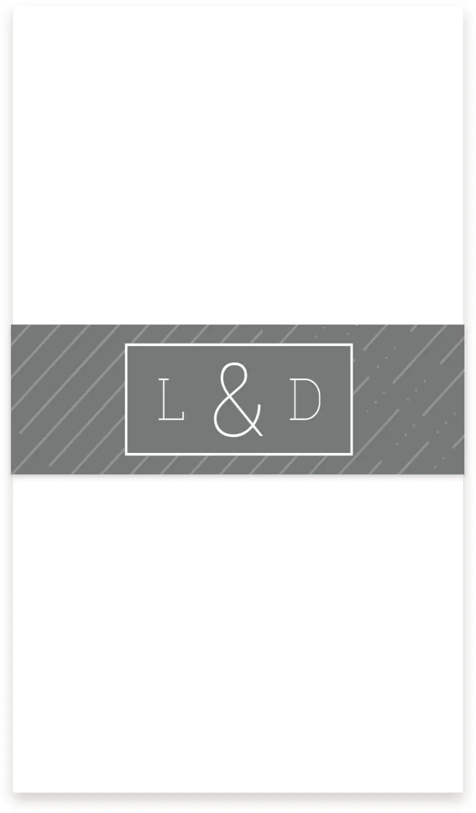 This is a 1½" x 12" Vellum Band called Sweetly Charmed printed in full color