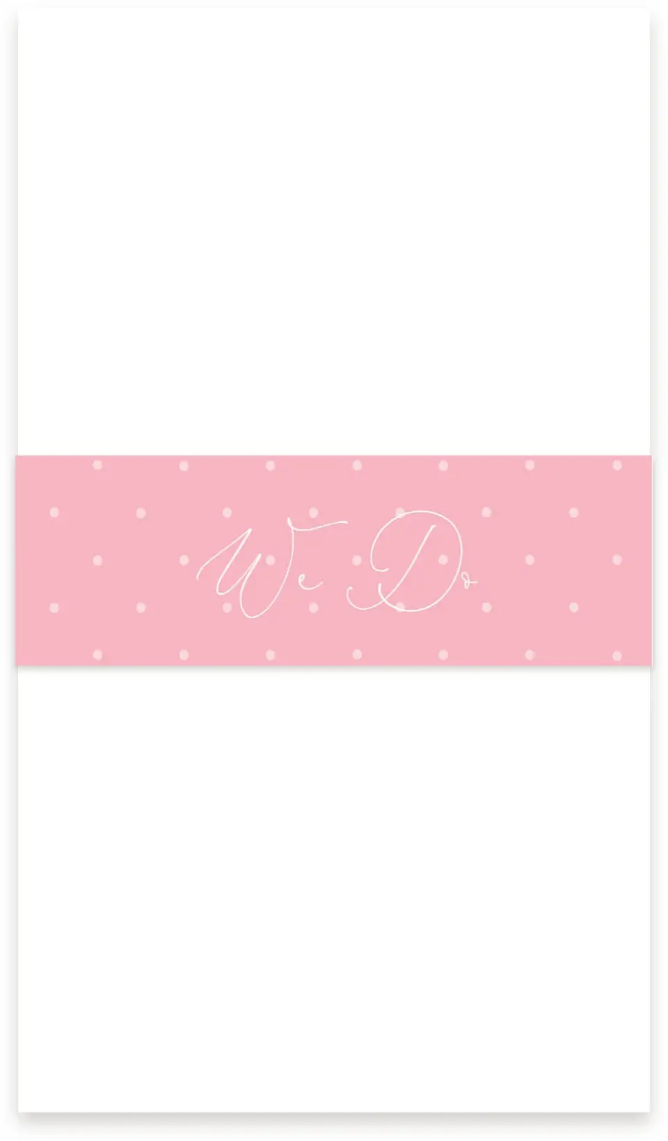 This is a 1½" x 12" Vellum Band called Blissfully Sweet printed in full color