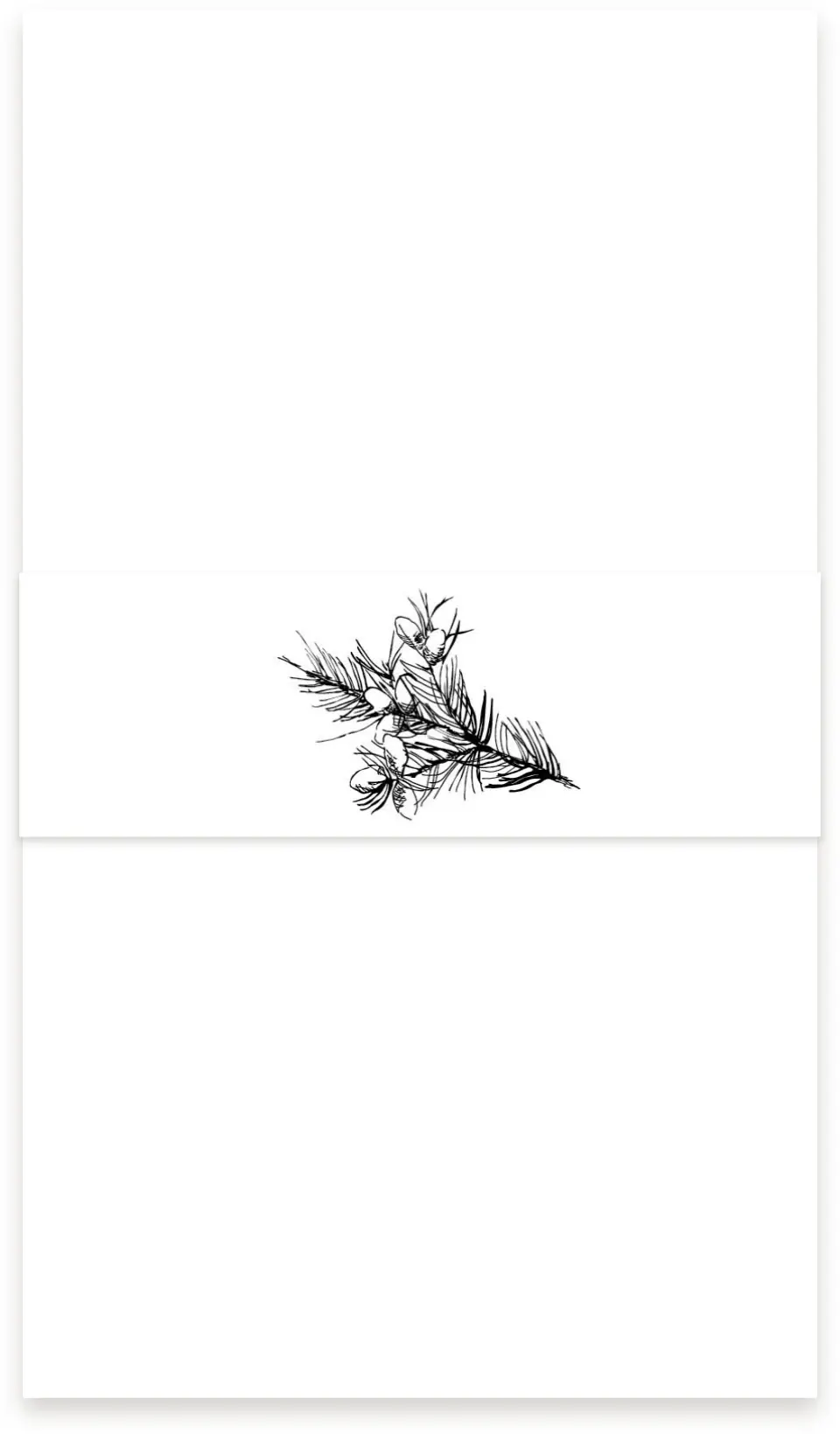 This is a 1½" x 12" Vellum Band called Everlasting Love printed in full color