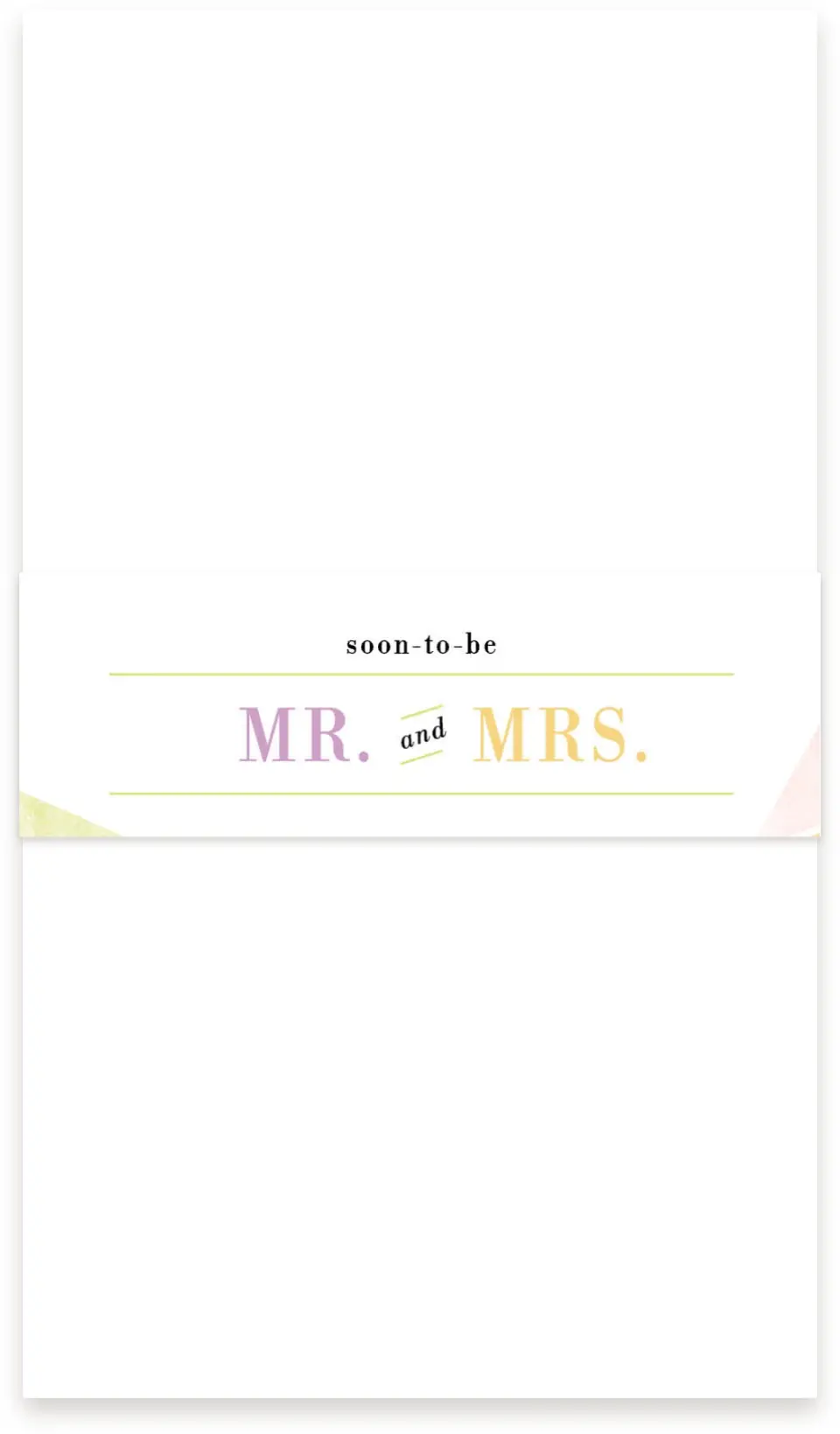 This is a 1½" x 12" Vellum Band called Be Happy! printed in full color