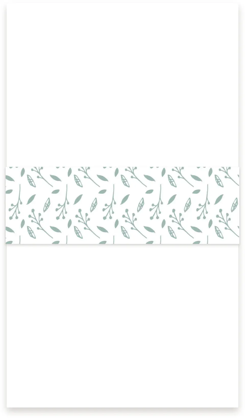 This is a 1½" x 12" Vellum Band called This Joyful Day printed in full color