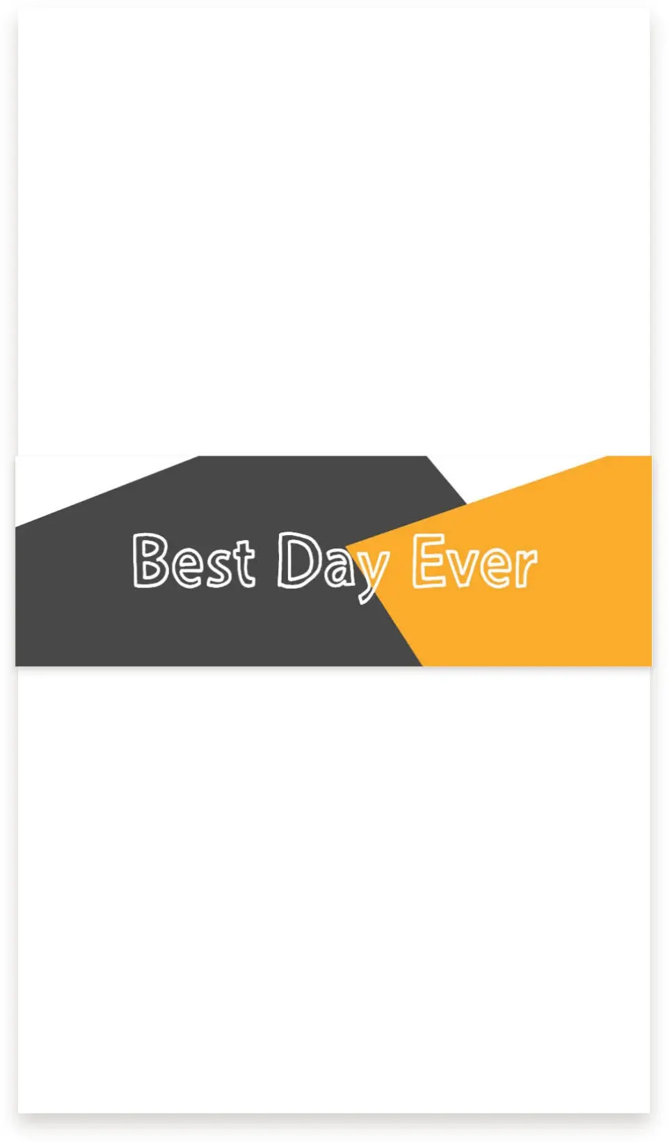 This is a 1½" x 12" Vellum Band called So Sharp! printed in full color